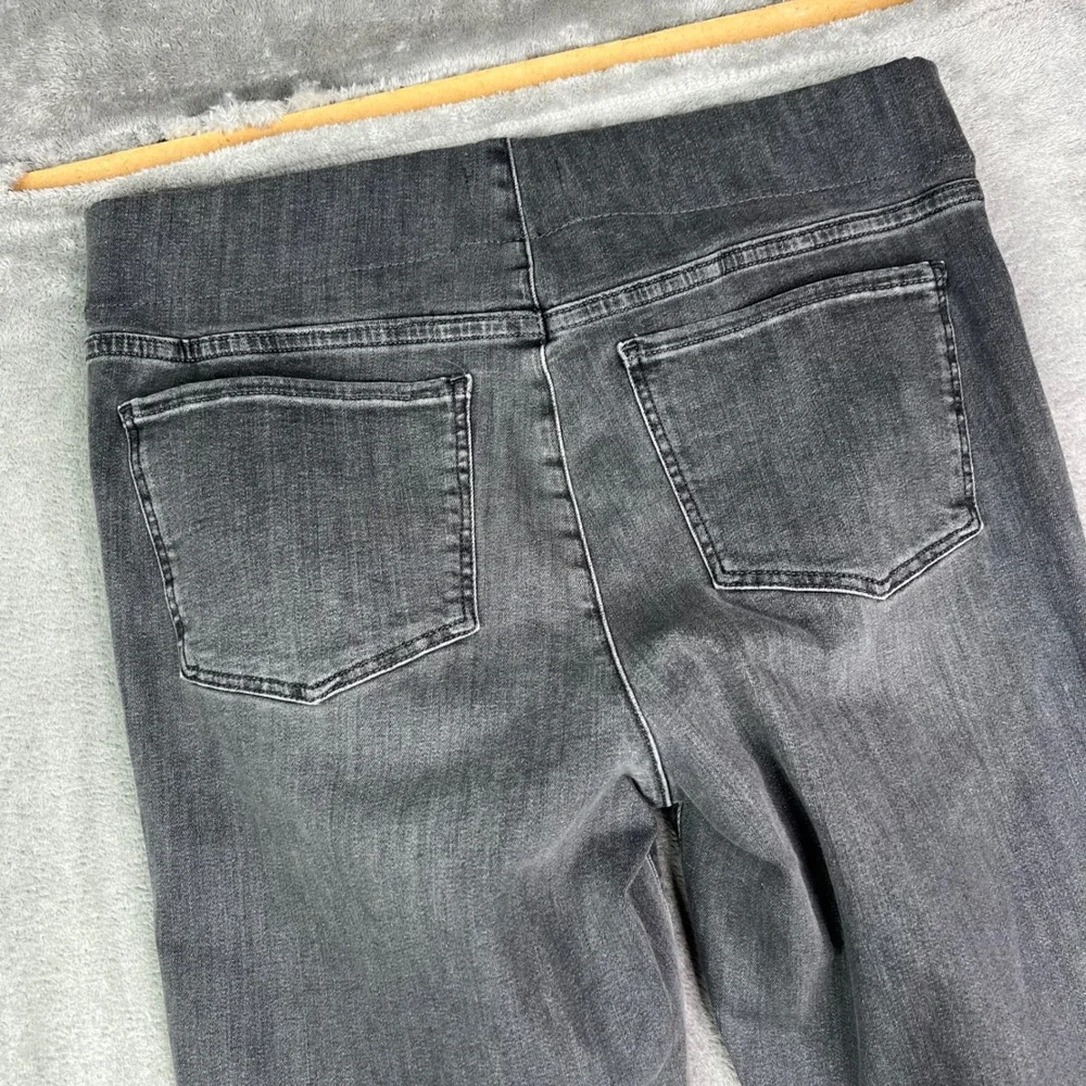 NYDJ Pull-On Ava Daring Flare Jeans Womens Large Gray SpanSpring Stretch Denim - Picture 15 of 15